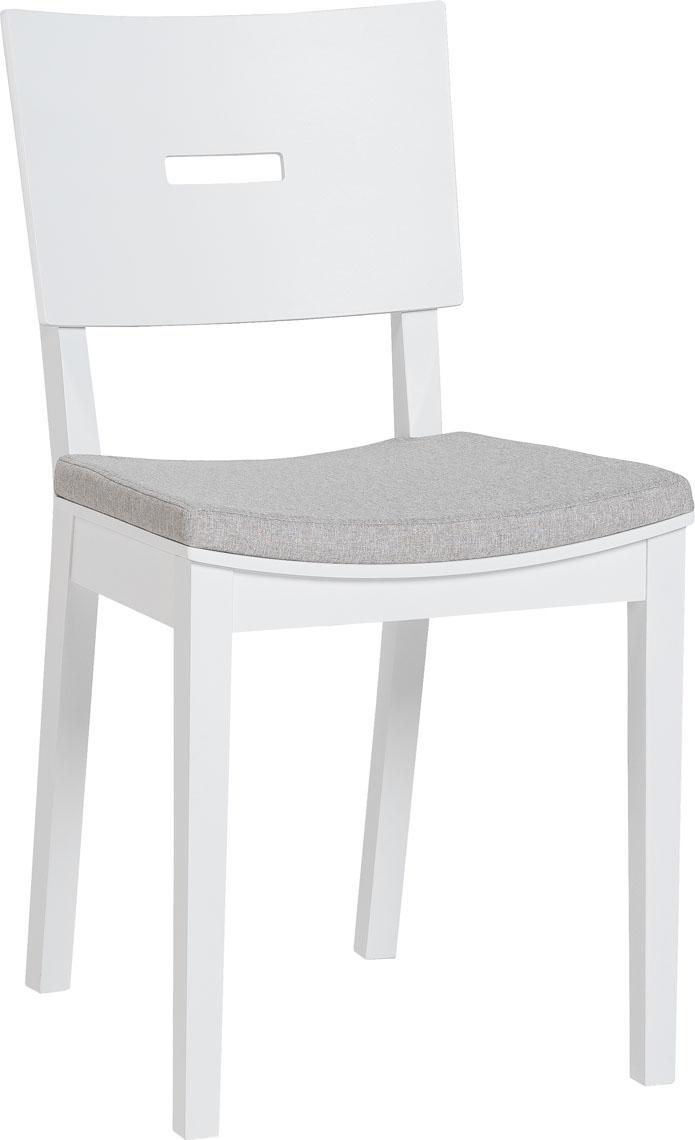Upholstered white chair Simple II