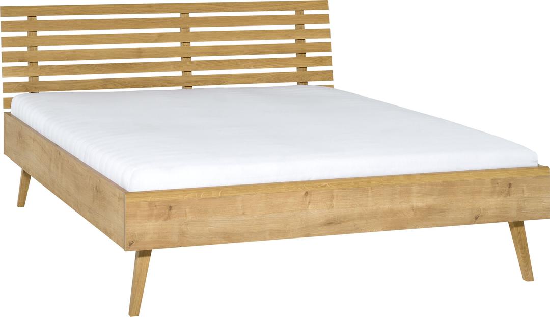 Bed with openwork headboard Nature