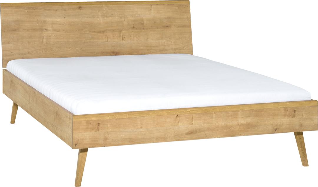 Bed with flat headboard Nature