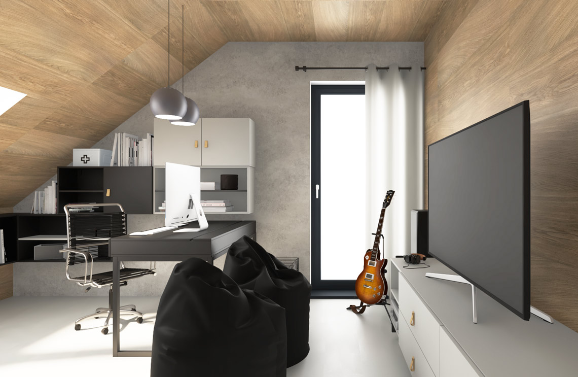 Pomysły na pokój młodzieżowy dla chłopaka na poddaszu – gotowe projekty