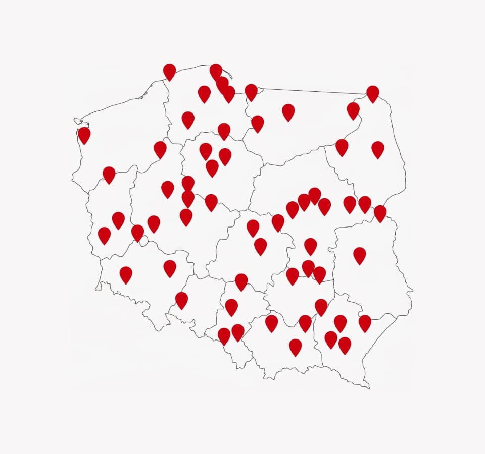 PONAD 80 SALONÓW W CAŁEJ POLSCE