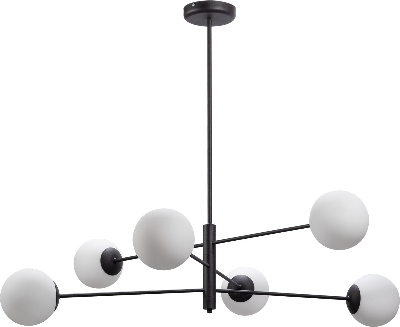 Lampa sufitowa Homme 6 klosz mleczny