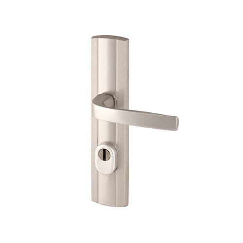 Klamka Prestige kl.III do drzwi zewnętrznych z zabezpieczeniem wkładki FLEX