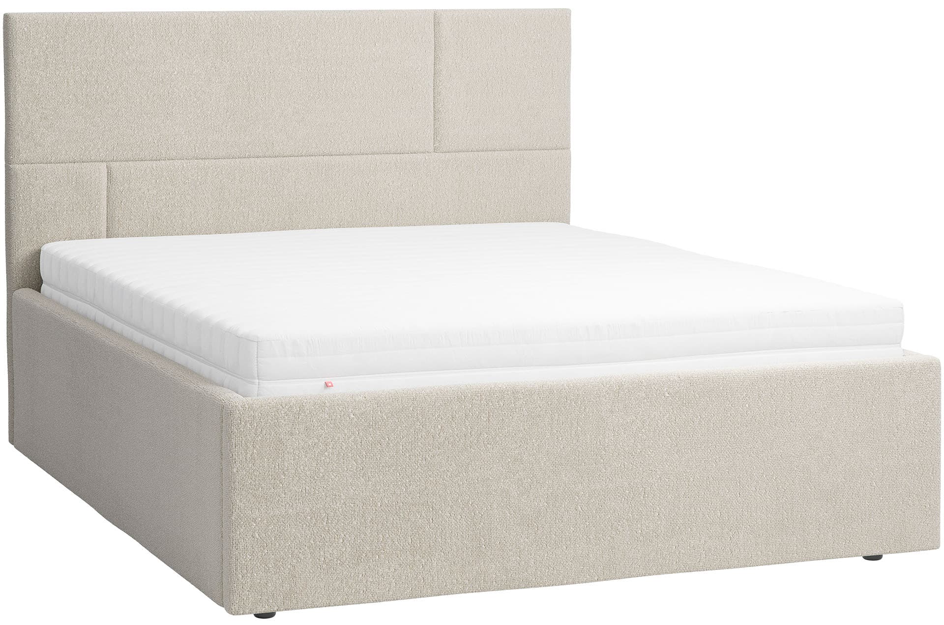 Łóżko tapicerowane z dużym pojemnikiem 160x200 Geometric