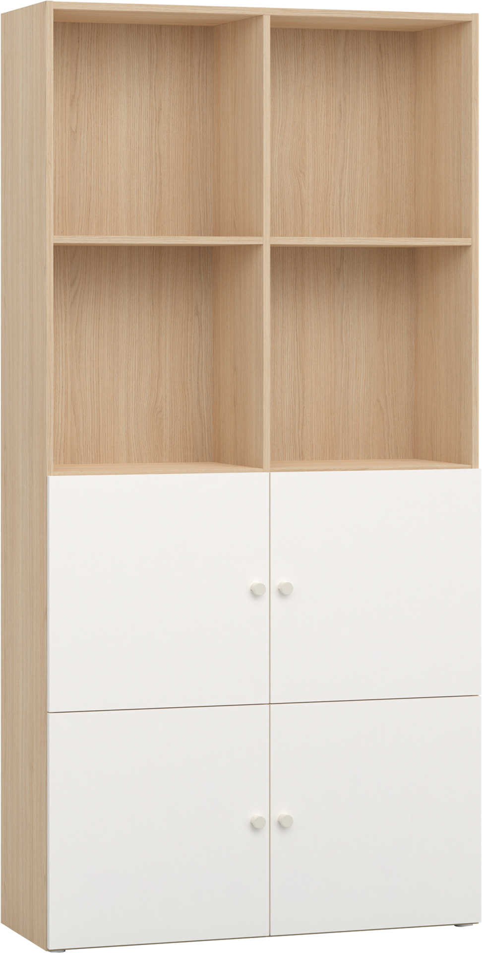 Regał szeroki z układem frontów 1 Reli