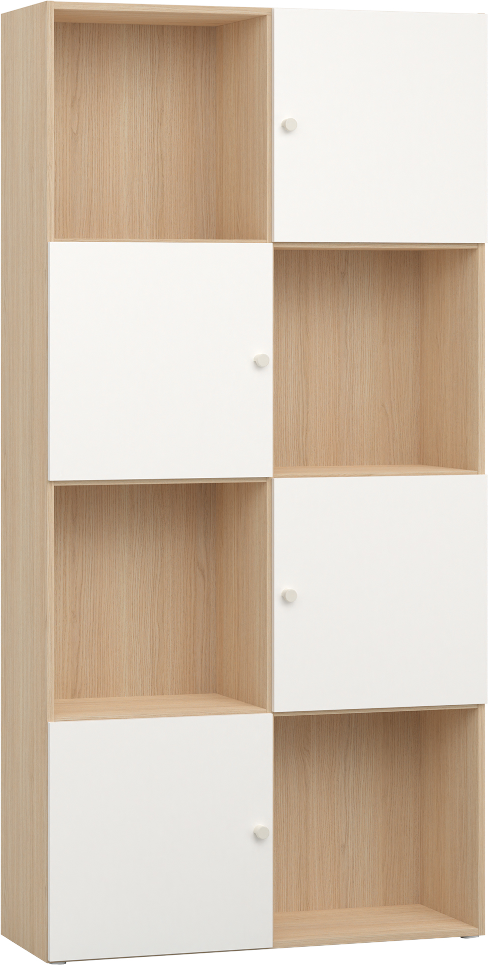 Regał szeroki z układem frontów 2 Reli