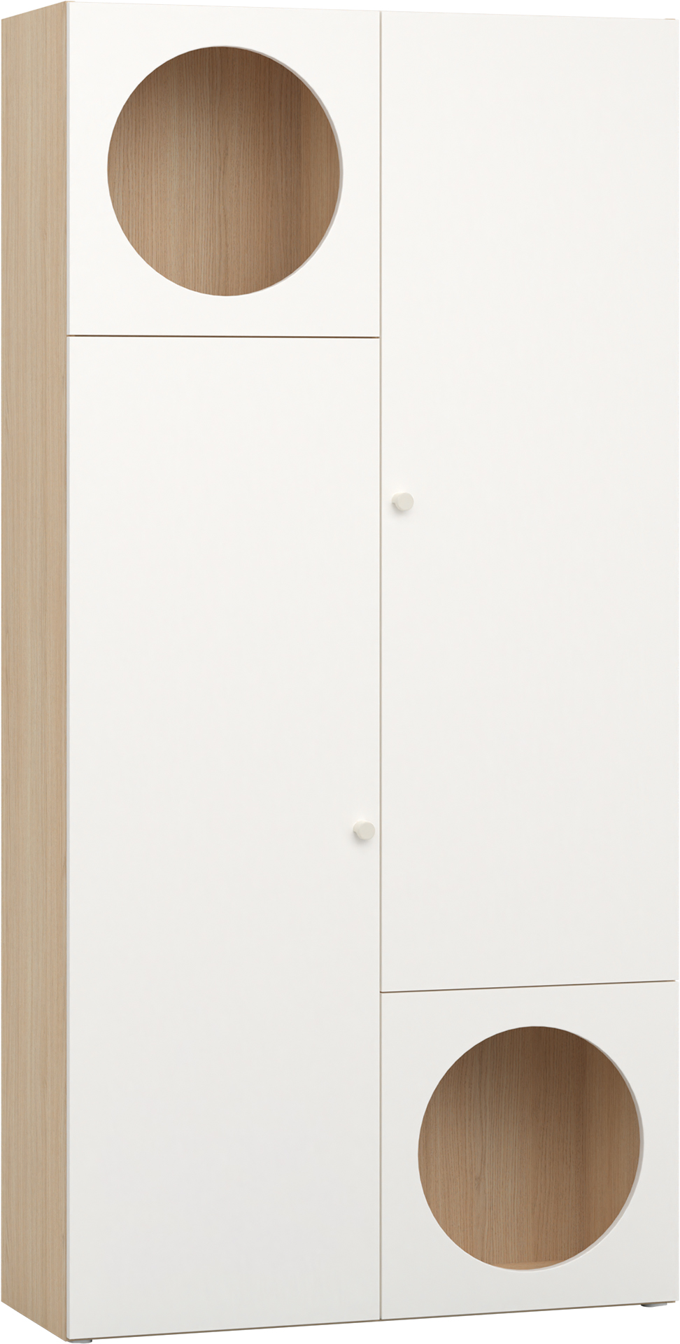 Regał szeroki z układem frontów 5 Reli