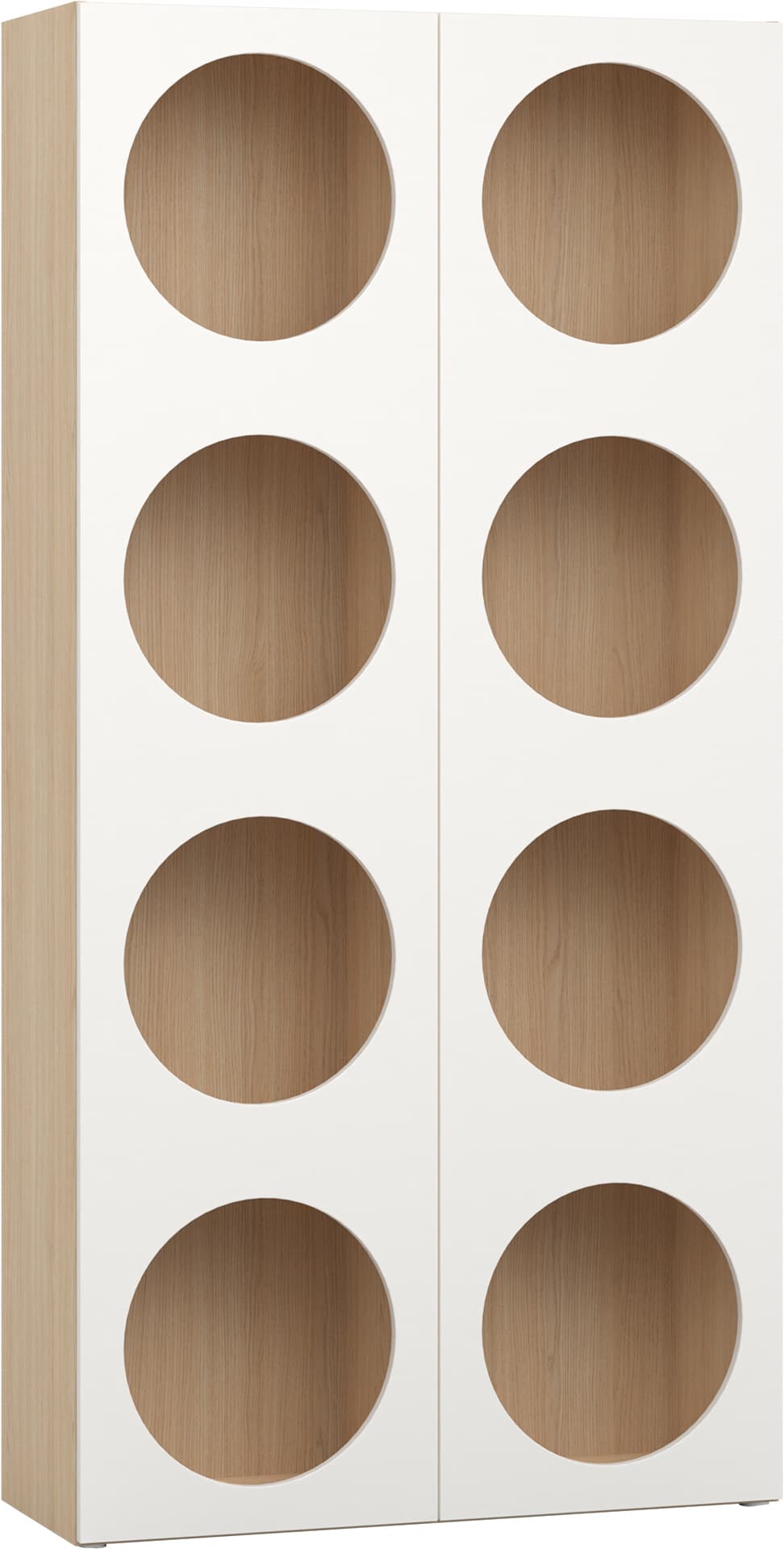 Regał szeroki z układem frontów 7 Reli