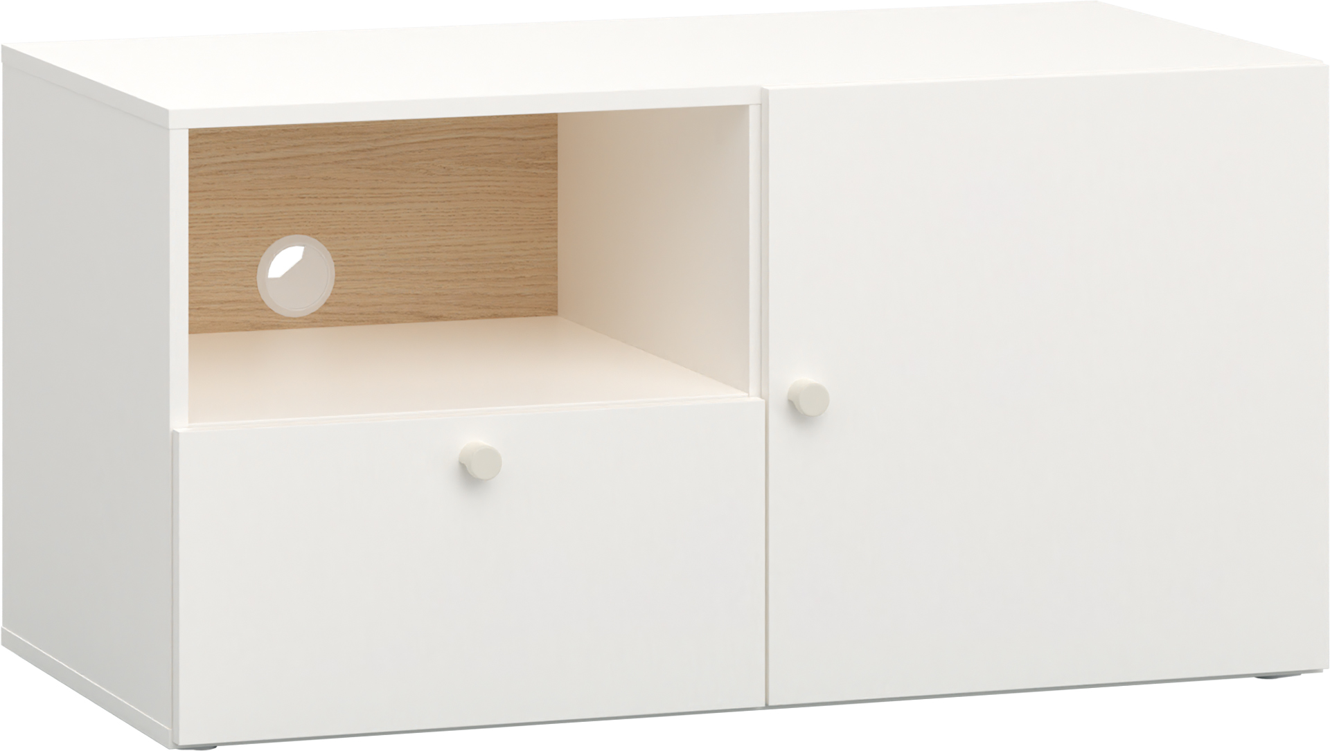 Szafka RTV wąska z frontem pełnym Reli