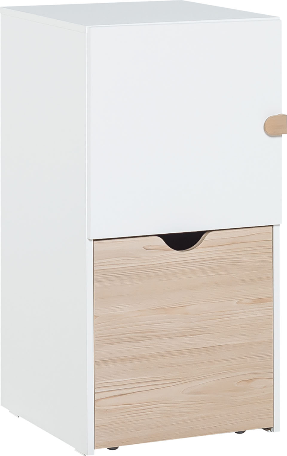 Komoda z drzwiami i mobilnym kontenerkiem Stige