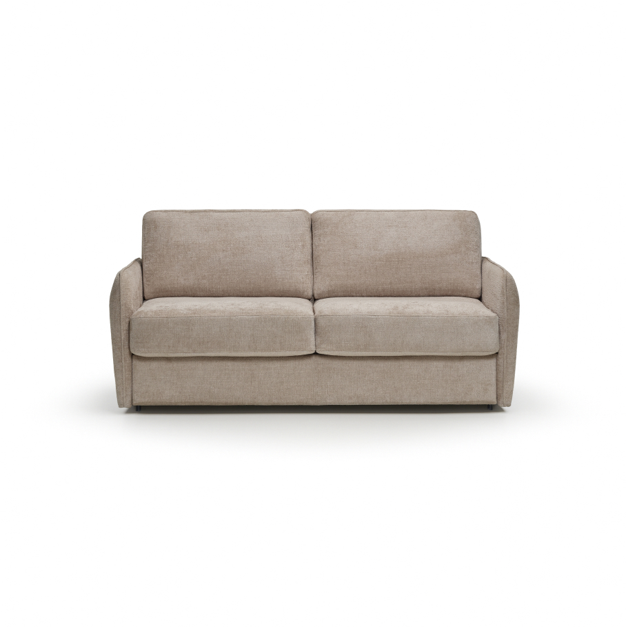 Sofa 3-osobowa z funkcją spania z podłokietnikiem z ozdobnym przeszyciem Nommi