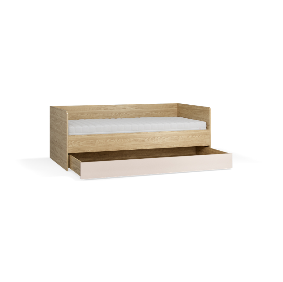 Kanapa z podnoszonym stelażem i szufladą Muve