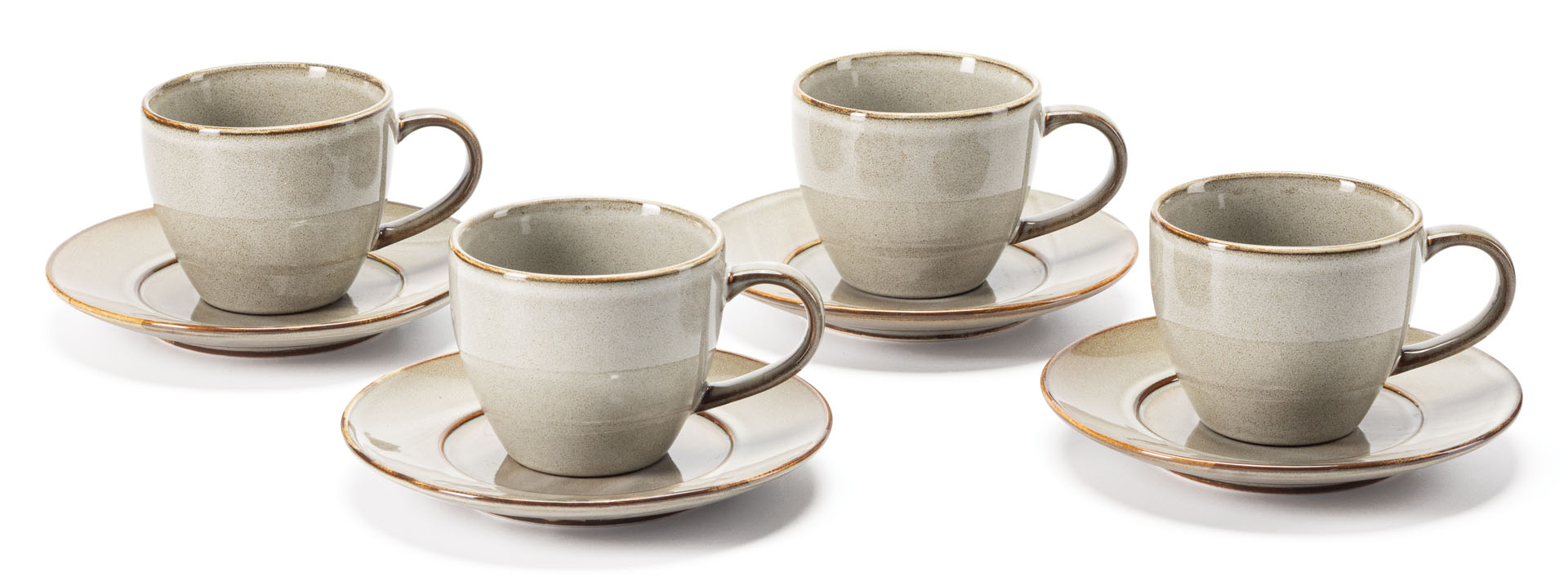 Zestaw 4 filiżanek ze spodkami Wikle