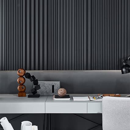 Lamele ścienne Linerio L-Line 12,2cm x 265cm x 2,1cm aranżacja