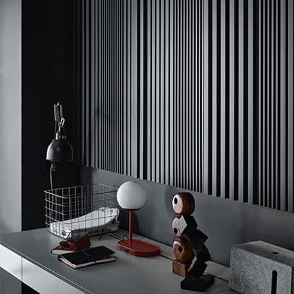 Lamele ścienne Linerio M-Line 12,2cm x 265cm x 1,2cm aranżacja