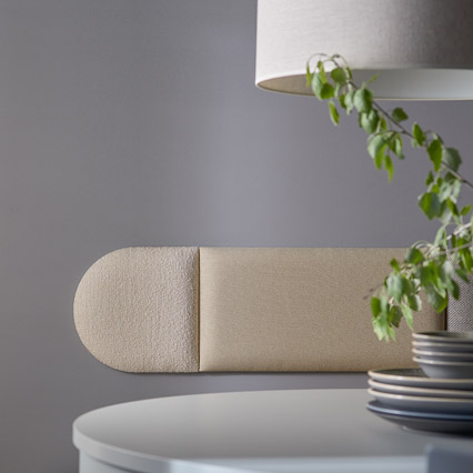 Set paneli tapicerowanych mały Soform beżowy aranżacja