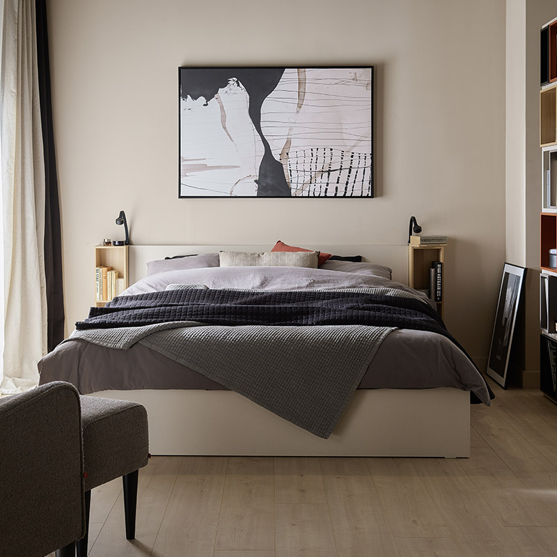 Łóżko 2-osobowe 160x200 z wezgłowiem 4 You Fresh aranżacja