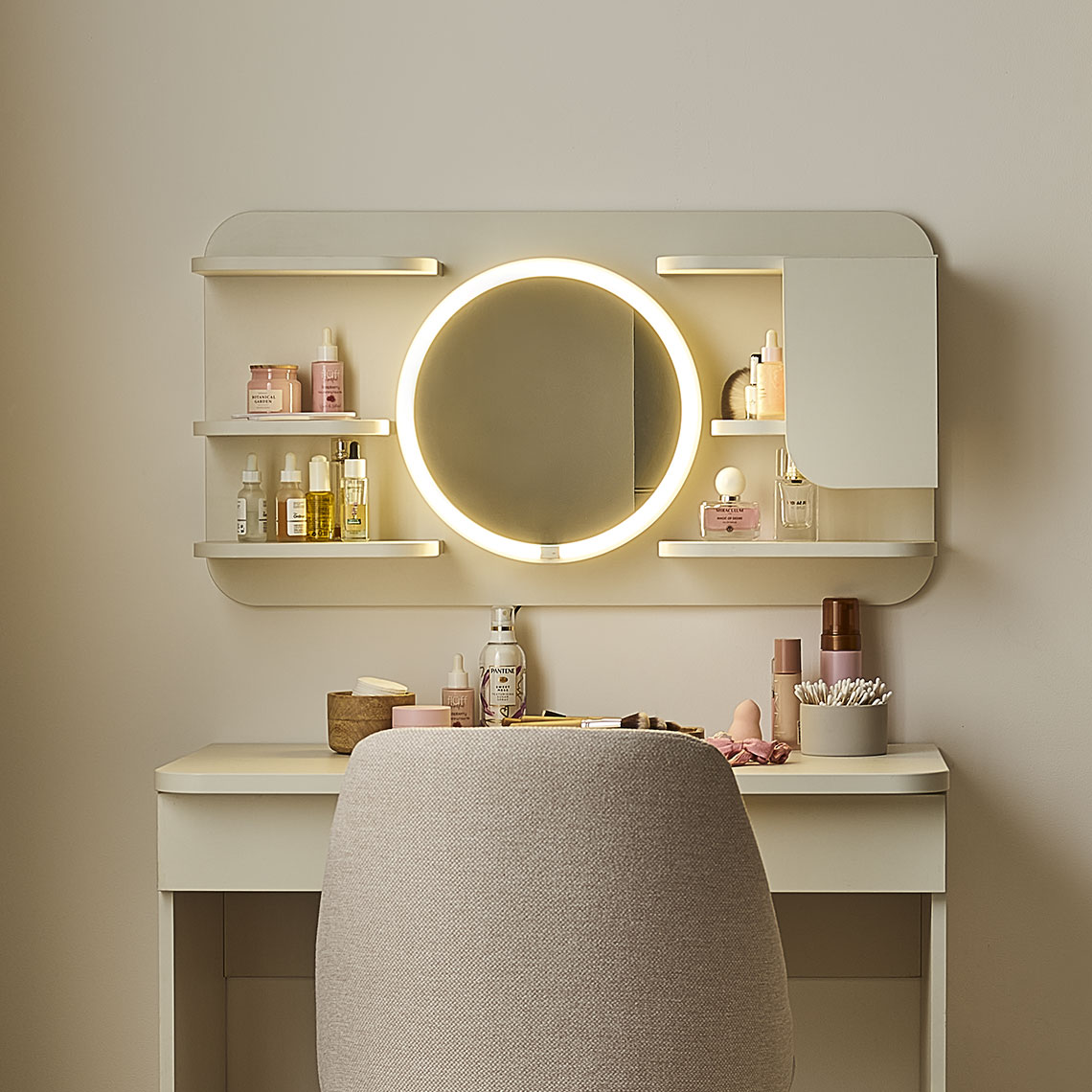 Nadstawka z lustrem do toaletki Reli aranżacja