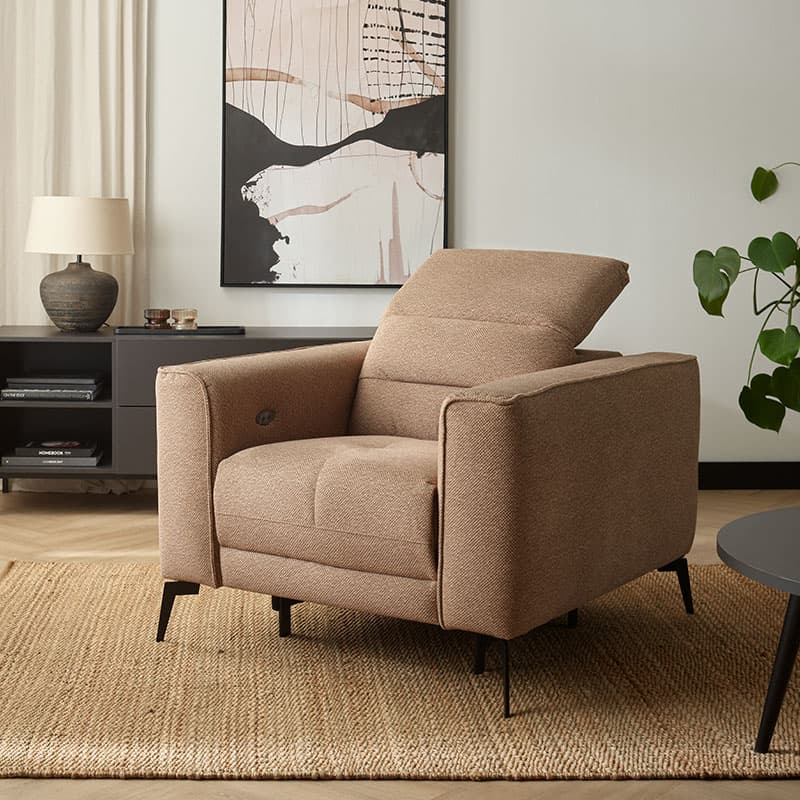 Fotel z elektryczną funkcją relaks Motio aranżacja