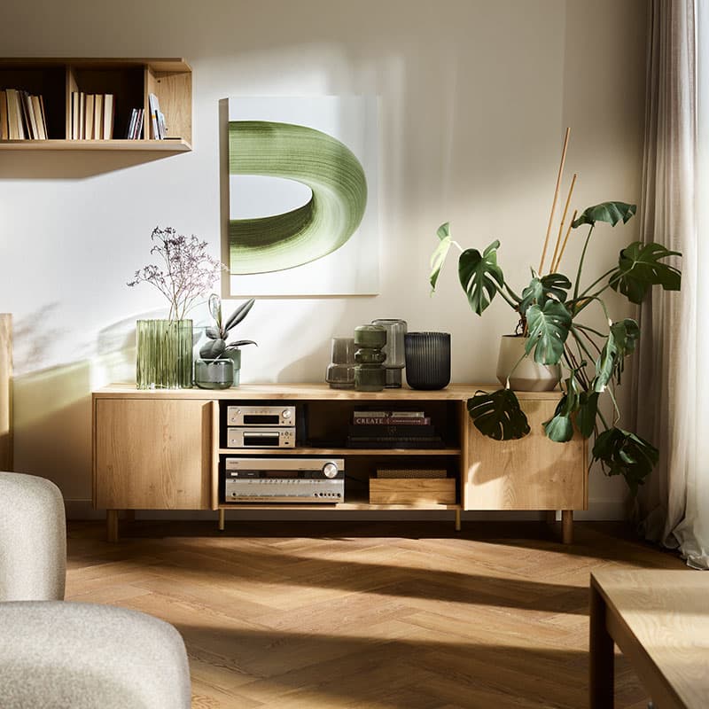 Szafka RTV szeroka Well aranżacja