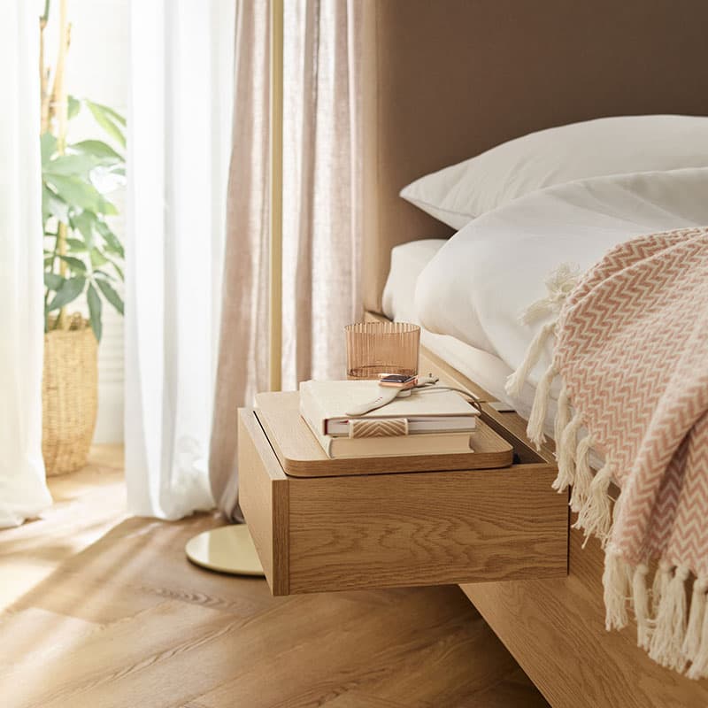 Stolik nocny nakładany Well aranżacja