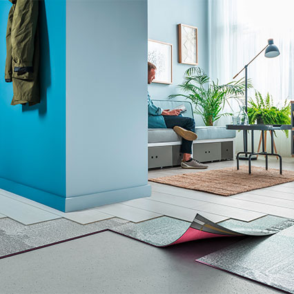 Podkład pod panele MAX-POD Alu Professional aranżacja