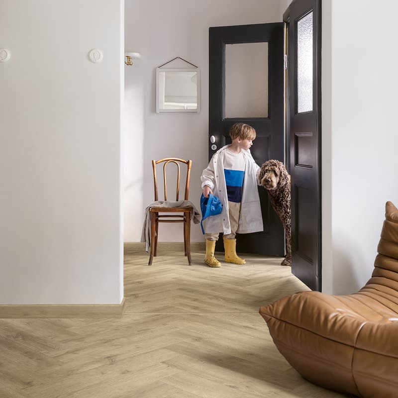 Panele winylowe Pergo Vorma Pad Pro Dąb Stuletni Beżowy V4524-40286 aranżacja