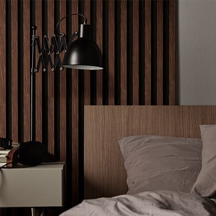 Lamele ścienne Linerio L-Line 12,2cm x 265cm x 2,1cm aranżacja