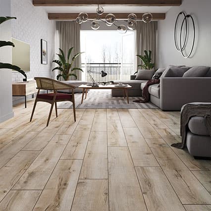 Panele podłogowe Classen Trend wodoodporne Dąb Gołdap 52600 aranżacja