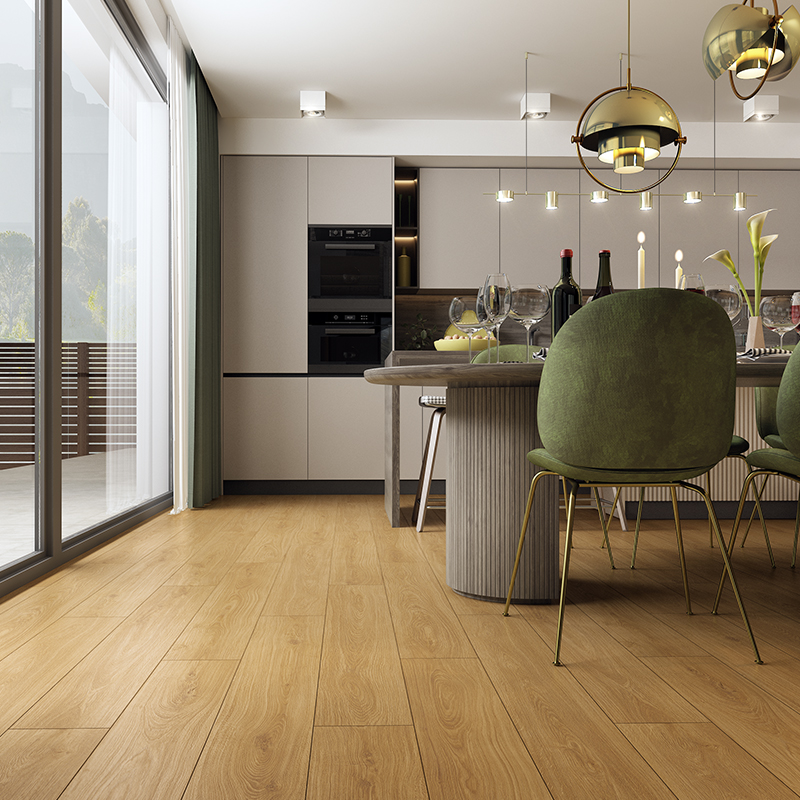 Panele podłogowe wodoszczelne VOX Querra Balance Plus Dąb Bero aranżacja