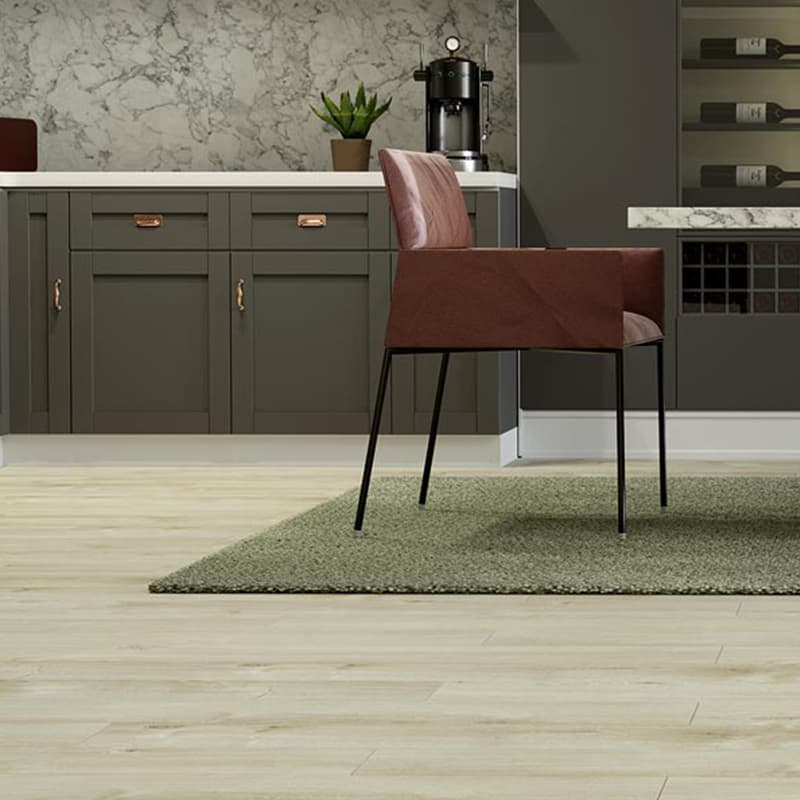 Panele podłogowe SWISS KRONO Aurum Dolce Aqua Zero Dąb Tiramisu D40134 aranżacja