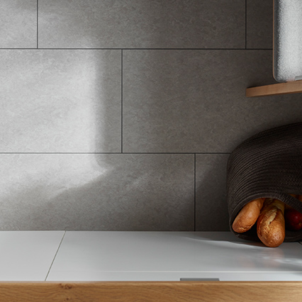 Panele winylowe z twardym rdzeniem VOX Rigio Concrete Light aranżacja