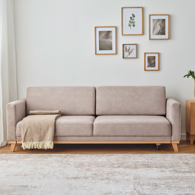 Sofa 3-osobowa z funkcją spania Repose aranżacja