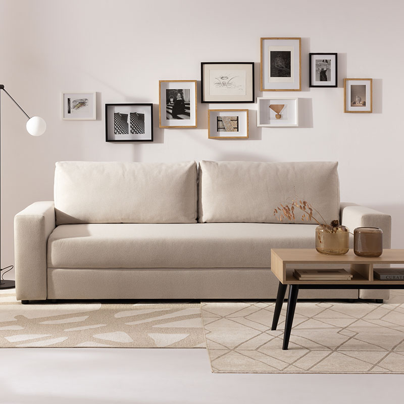 Sofa 3-osobowa z funkcją spania Wing aranżacja