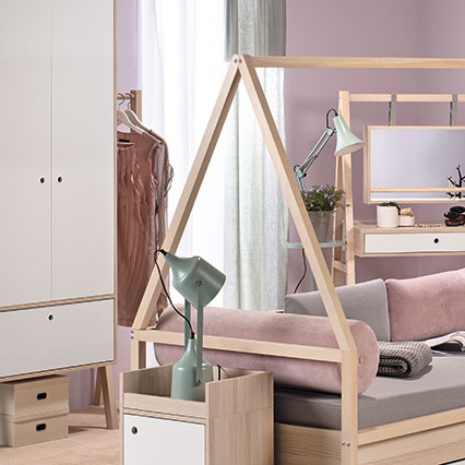 Wałek Rast różowy Spot Young aranżacja