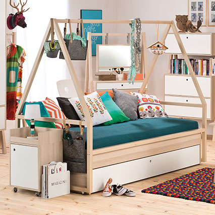 Wózek Tipi do łóżka Spot Young aranżacja