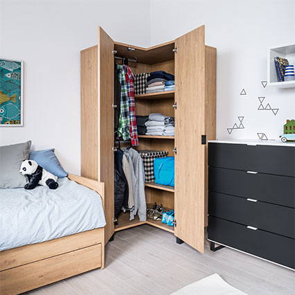 Szafa narożna Simple aranżacja