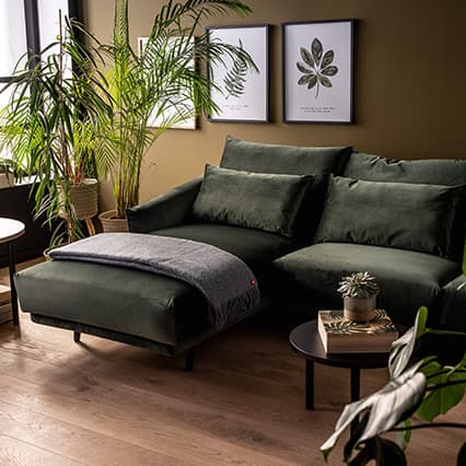 Corner sofa Duvet arrangement