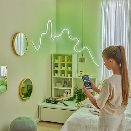 Neon LED Twinkly Flex aranżacja