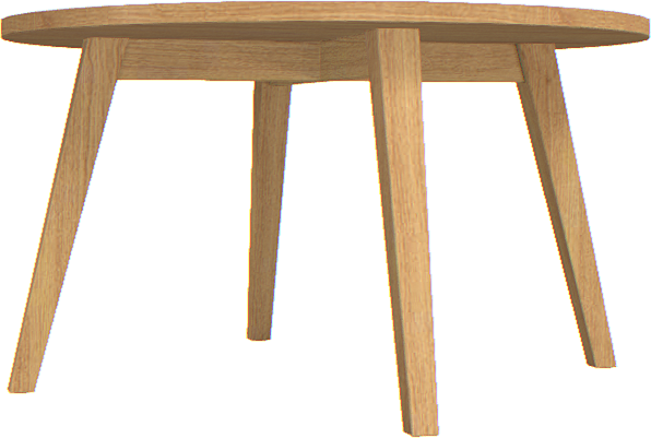 Stolik kawowy wysoki Creative dębowy