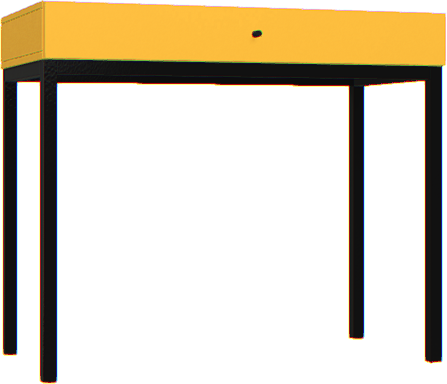 Toaletka Creative szafran czarny -WYPRZEDAŻ