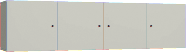 Nadstawka regału poczwórnego Creative szary