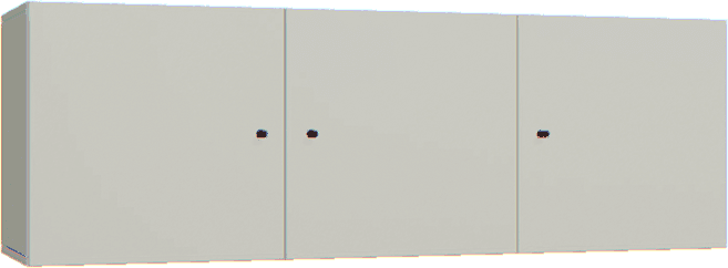 Nadstawka regału potrójnego Creative szary