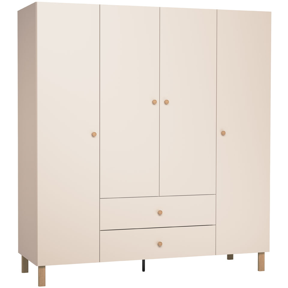 Szafa 4-drzwiowa Creative beżowo-złota